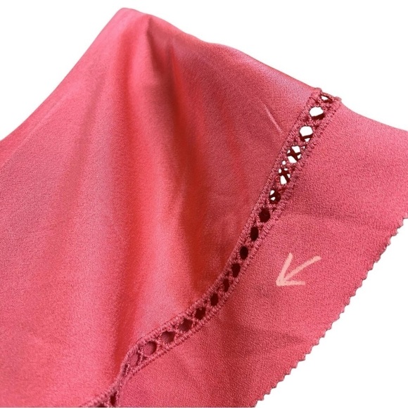 Rachel Zoe Off Shoulder Ruffle Cocktail Mini Dress Coral Peony Pink Size 0 - Picture 4 of 8